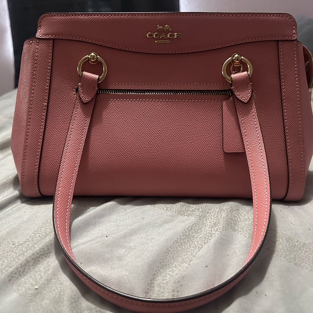 Coach Pink Leather Tote